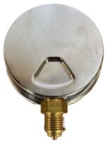 Manometr glycerínový NEREZ 0-100 bar, 100mm,  závit G1/2, spodní  připoj - Obrázek 3