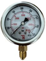 Manometr pr. 63mm, 0-6 bar, závit G1/4, spodní připoj