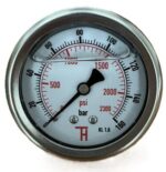 Manometr pr. 63mm, 0-160 bar, závit G1/4, zadní připoj