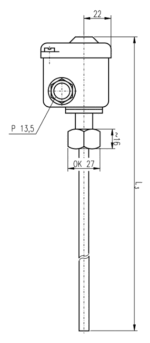 Stonkový Termostat TH141, IP 44, 100-200°C - Obrázek 4