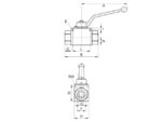 Kulový ventil s vnitřním závitem BSP G 1/4", LW 10mm, PN500 bar - Obrázek 2
